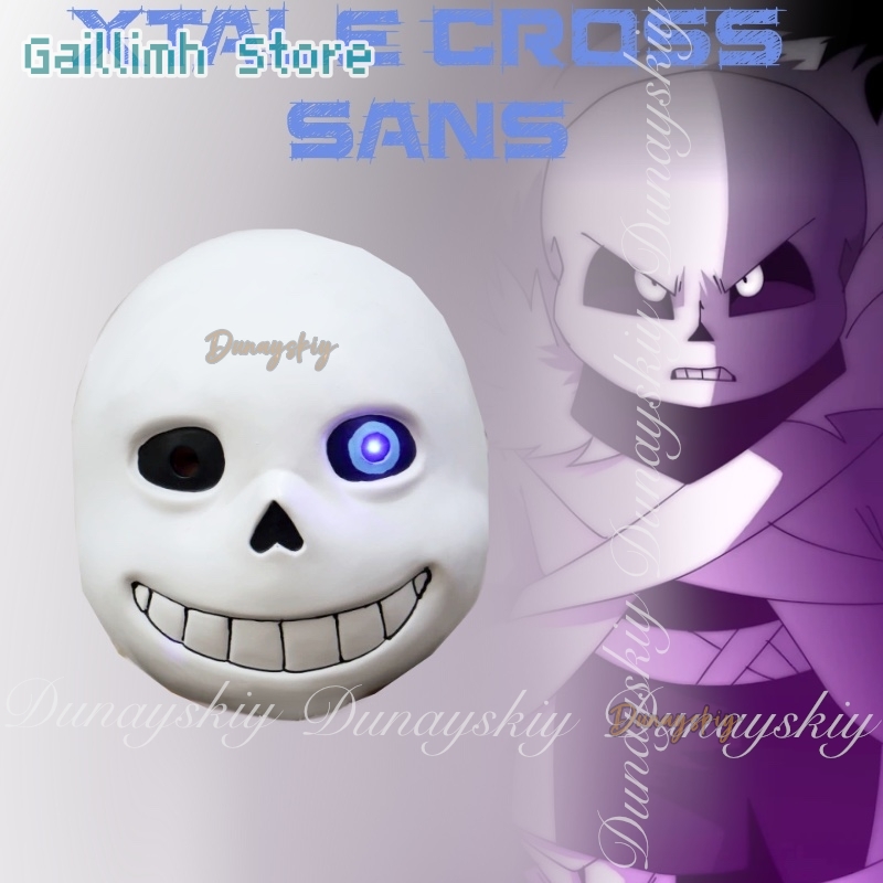 Black Face Mask Pack - UNDERTALE Jogo XTALE Cross Sans Cosplay