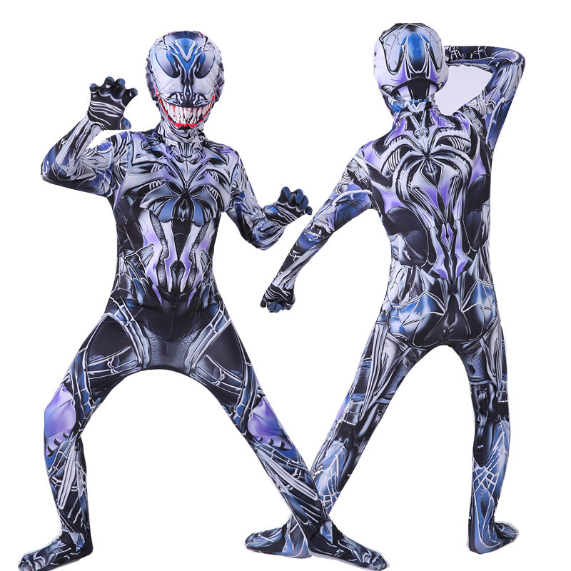 Black Face Mask Pack - Fantasia de Cosplay Venom Preto e