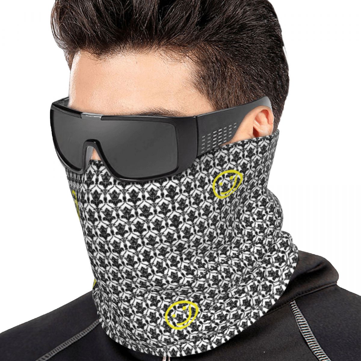 Neck Gaiter Face Cover - Gola Elástica Multifuncional Sherlock com Design