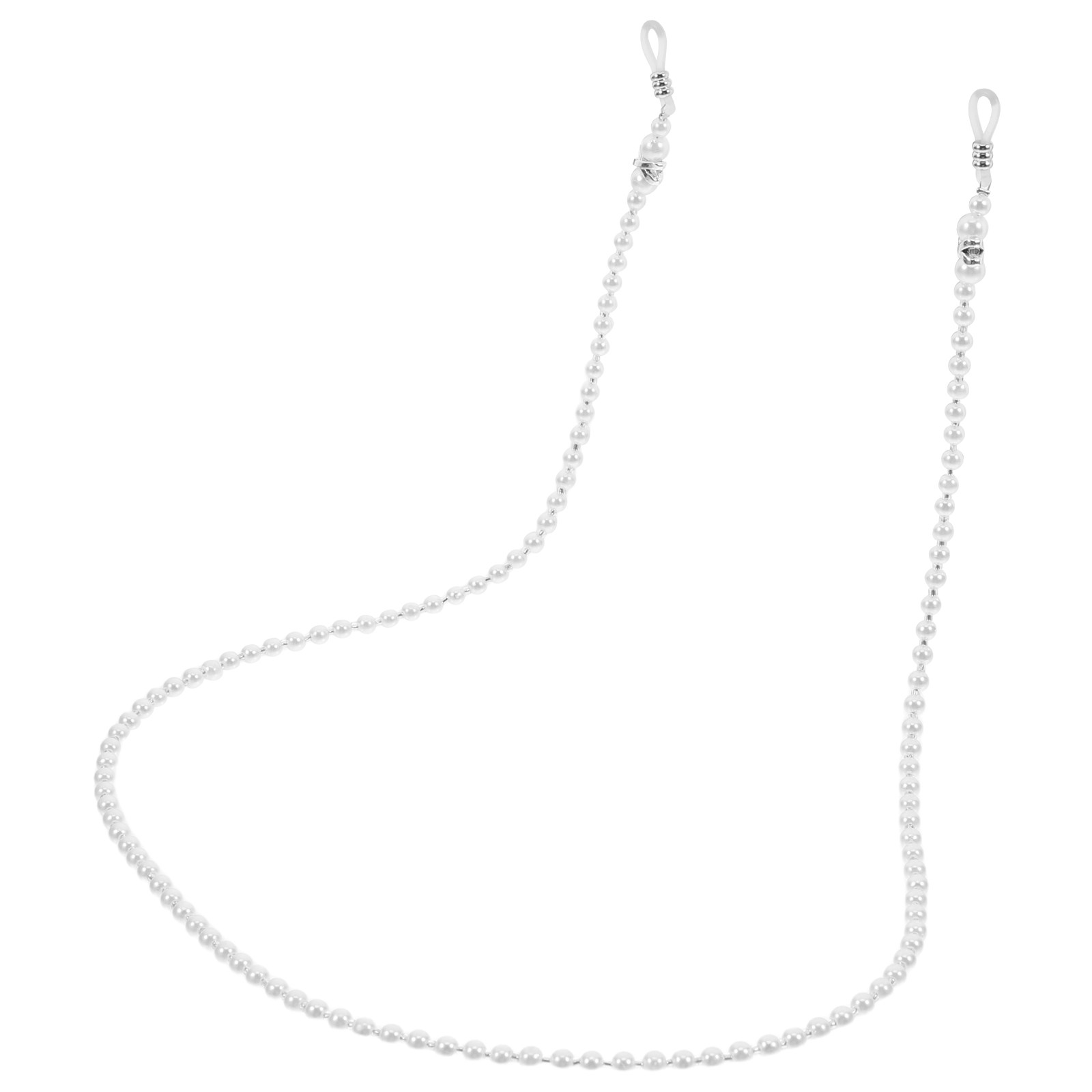Mask Chain Holder - Corrente de óculos com pérolas, elegante,