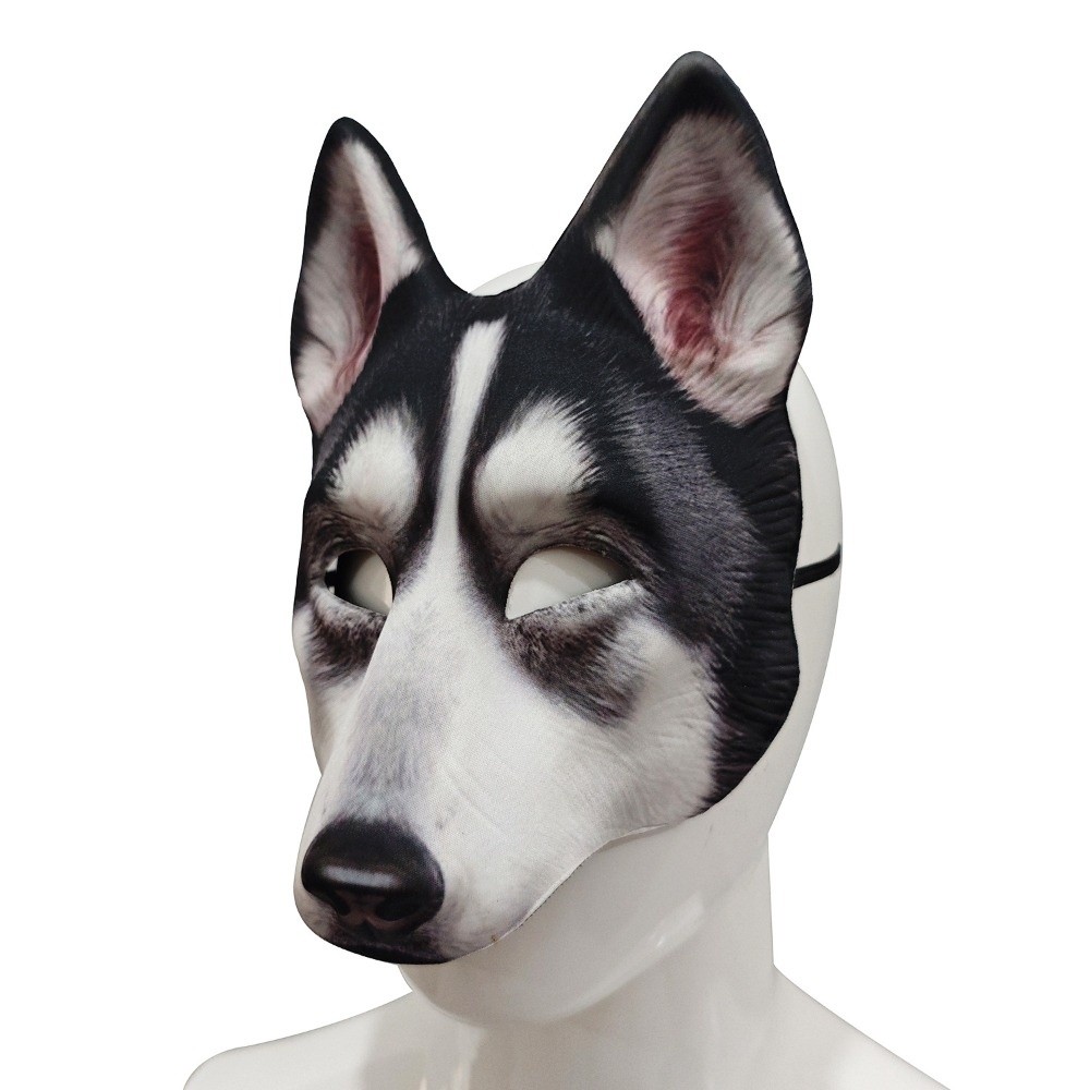 Respirator Half Face - Máscara Engraçada de Lobo para Halloween,