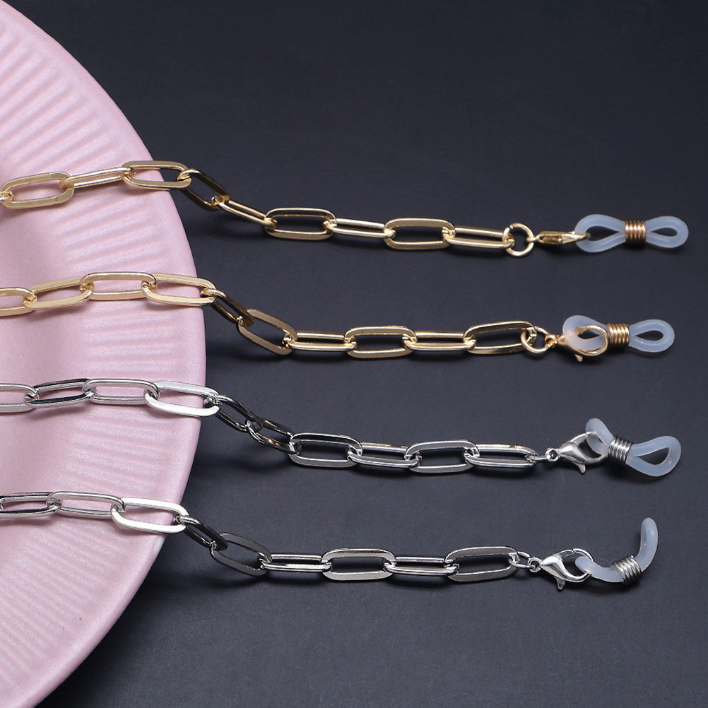 Mask Chain Holder - Corrente de Óculos de Metal Dourado