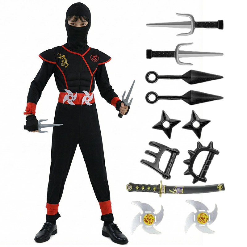 Fantasia de ninja preta e azul - Black Face Mask Pack avaliação e preço