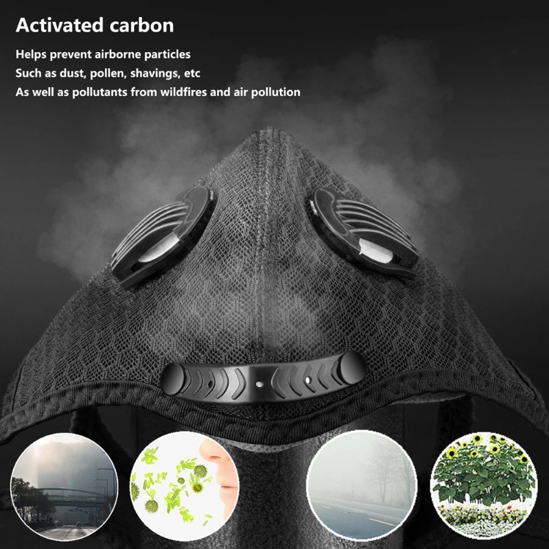 Máscara facial para ciclismo,  - Dust Mask Construction avaliação e preço